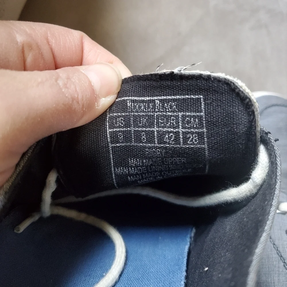 Buckle Black Mens Rigby Pocket Shoes in Blue size 9